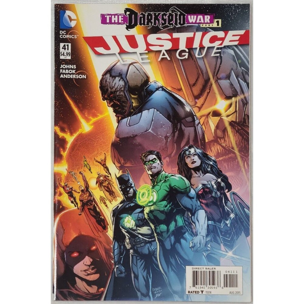 Justice League 41 DC Comics 2015 VF Jason Fabok Cover A  Darkseid War Pt 1 Grail